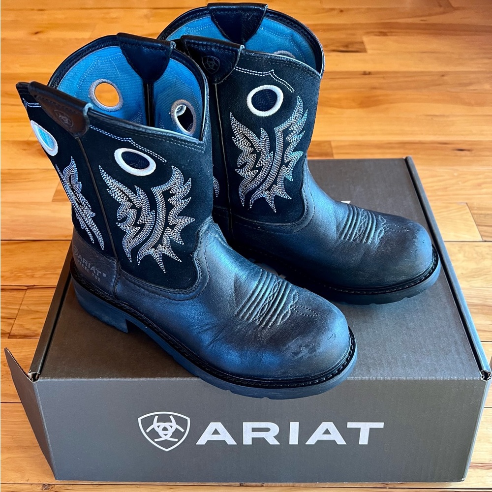 Ariat fat baby 8.5 steel toe